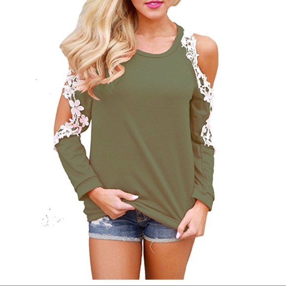 Beautiful women casual floral lace crochet blouse - Picture 4 of 8